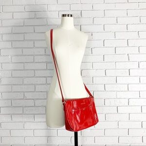 Cole Haan Women’s Tango Red Mila Leather Crossbody